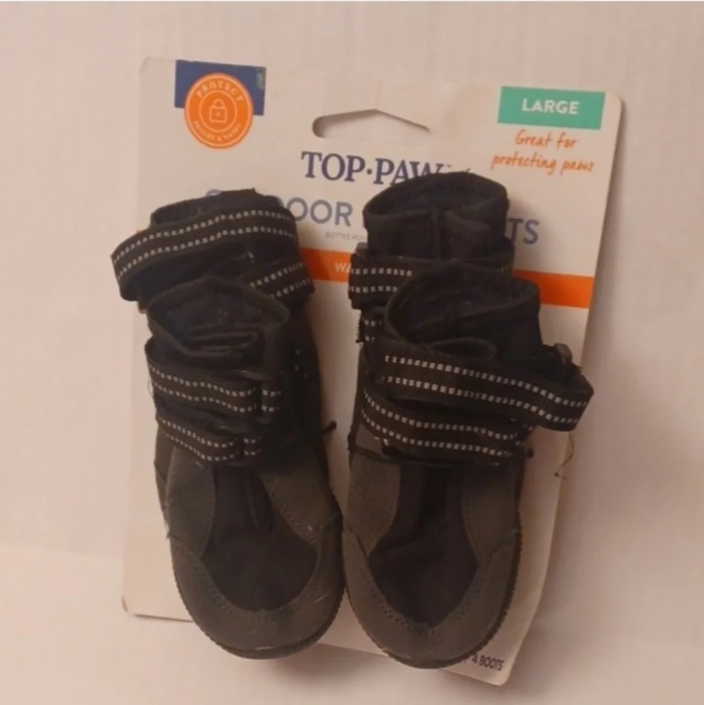 NEW Top Paw outdoor dog boots sz L